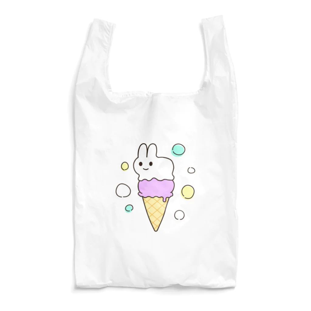 yukiusastudioのうさぎアイスクリーム Reusable Bag