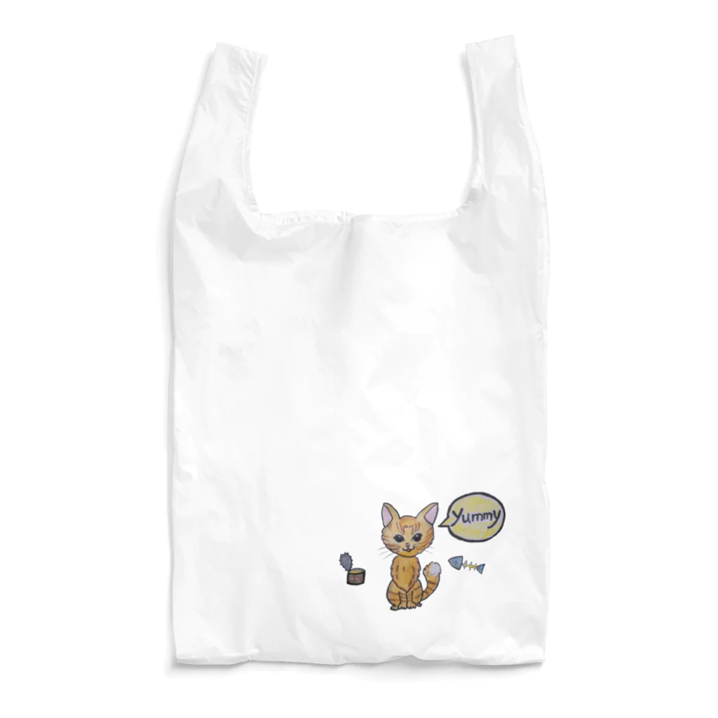 SHIROKOARAのポンポンしっぽの猫ちゃん Reusable Bag