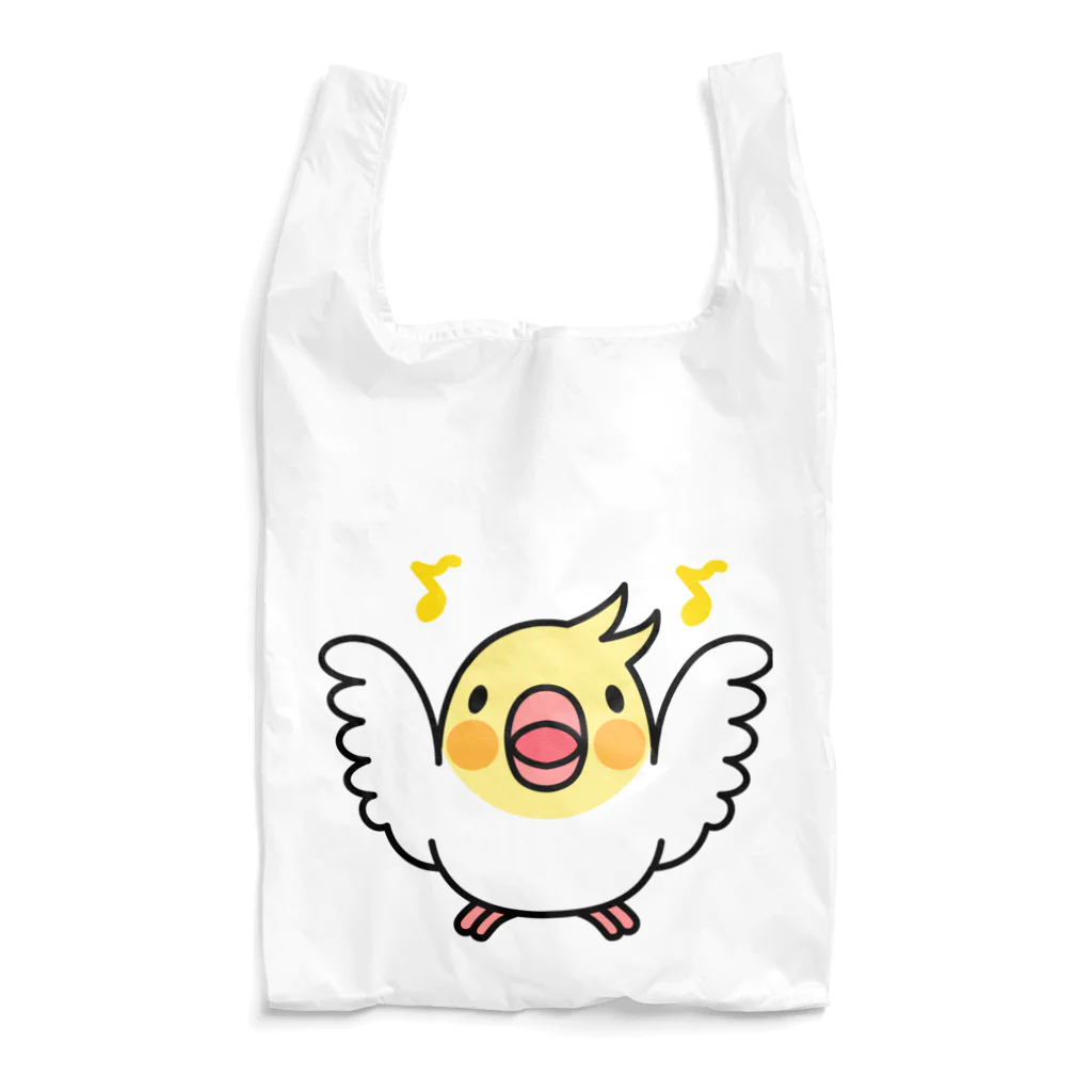 まめるりはことりのまるまるオカメインコ【まめるりはことり】 Reusable Bag