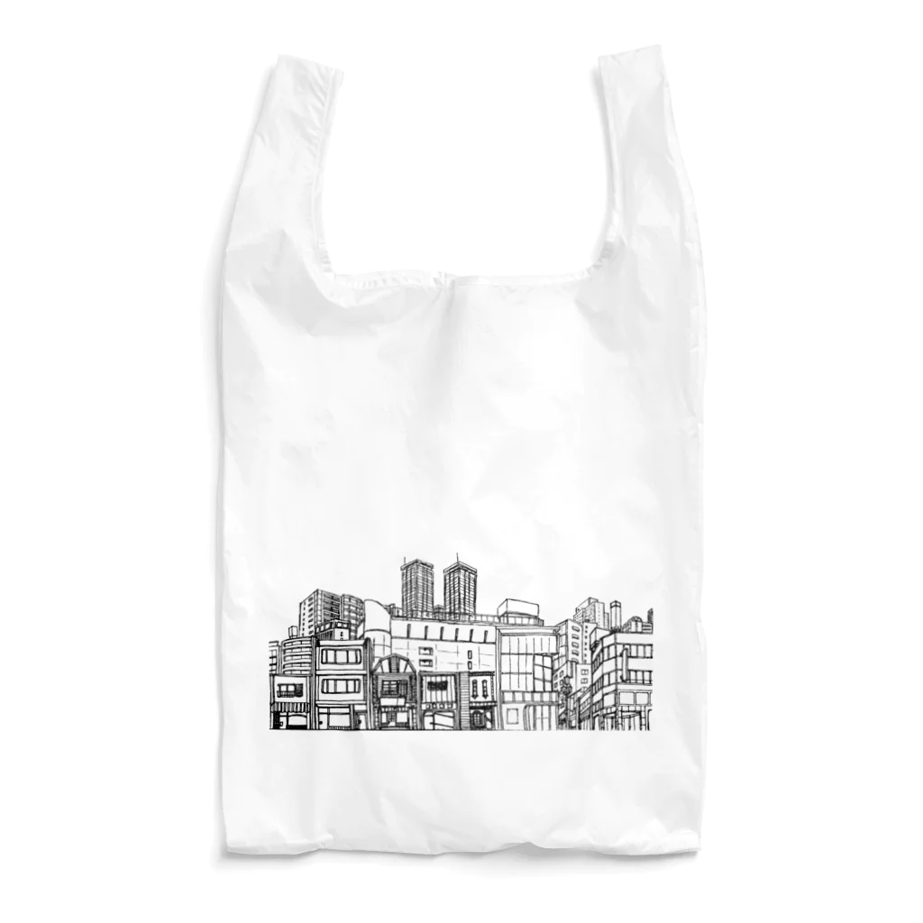 気ままに創作　よろず堂のまちなみ Reusable Bag