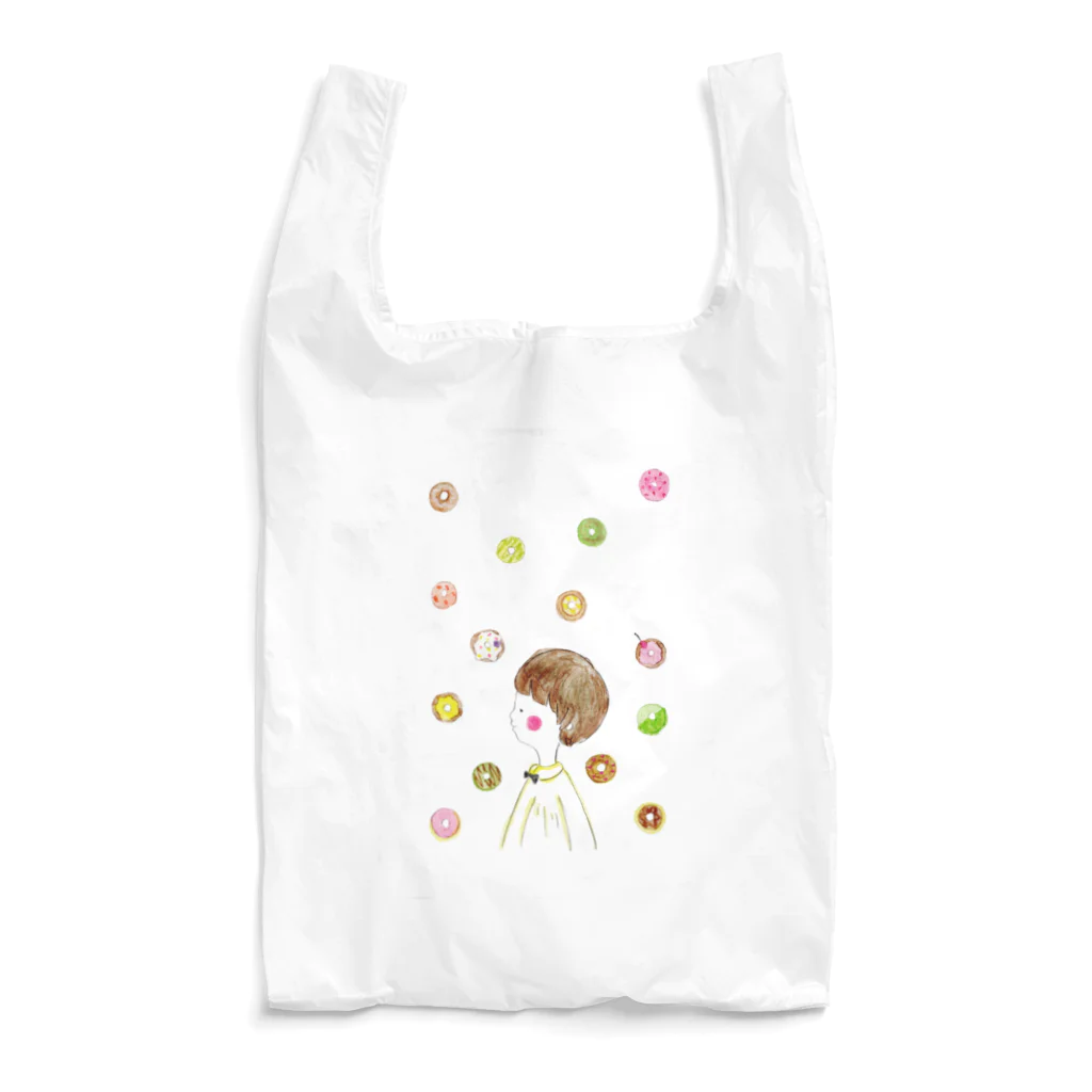 mizuhoのドーナツの降る日 Reusable Bag