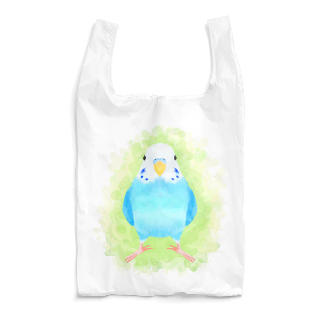 まめるりはことりのほんわかセキセイインコ　ブルー【まめるりはことり】 Reusable Bag