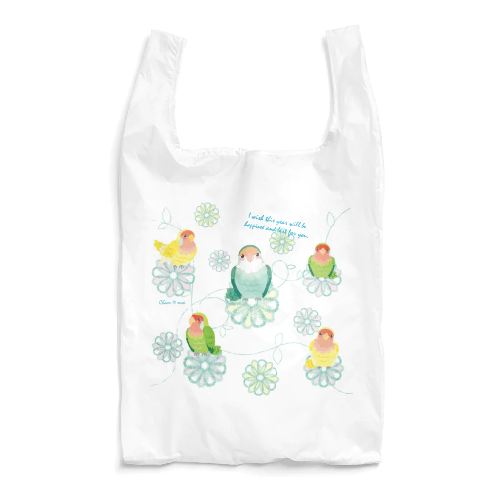 Satokostudioのコザクラインコと一緒 Reusable Bag