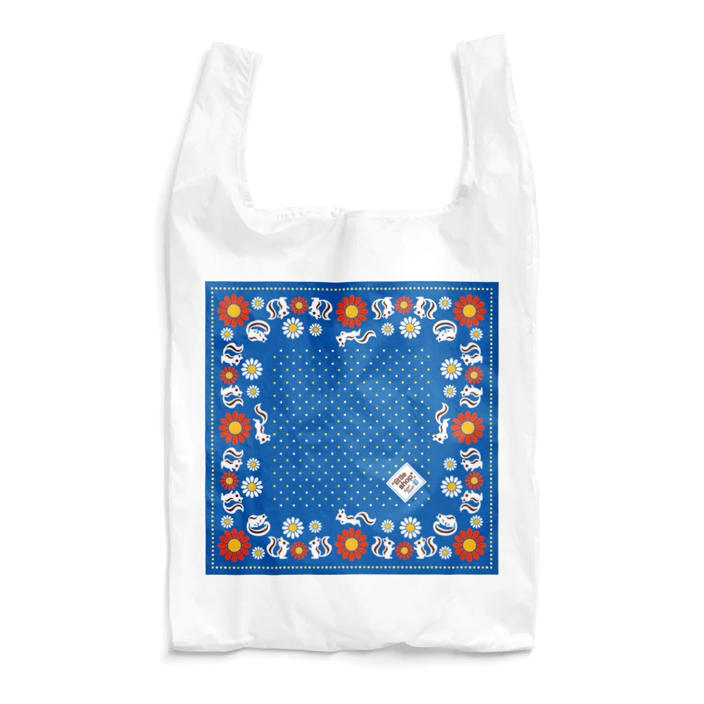 “little shop”福士悦子のシマリスと北欧風花柄 Reusable Bag