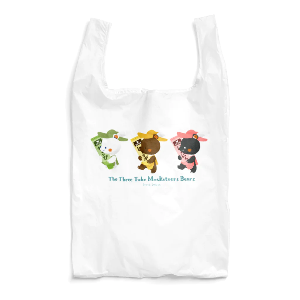 すずきいときちのチューブ三銃士 Reusable Bag