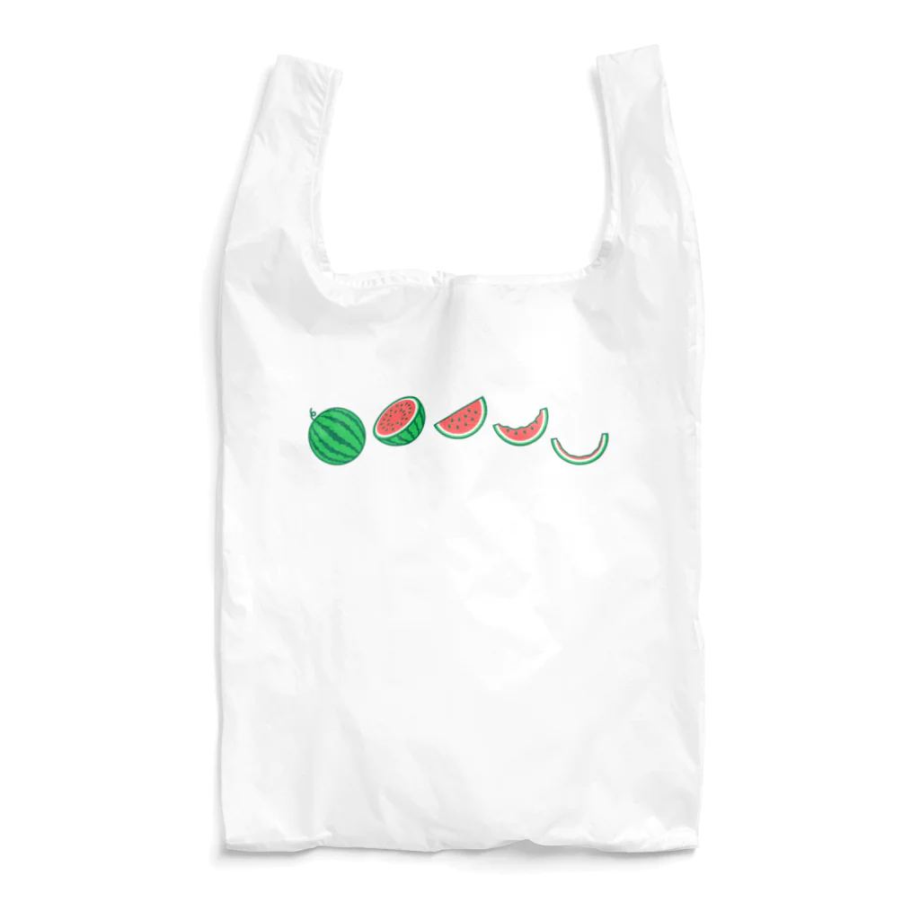 ☀️ひなたぼっくすの🍉スイカの満ち欠け(横) Reusable Bag