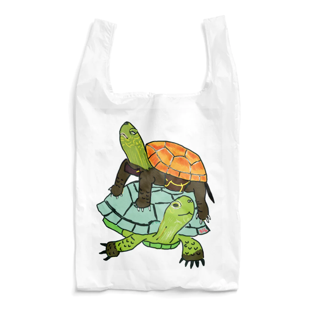 316(MIHIRO)のスペインイシガメとクサガメちゃん Reusable Bag