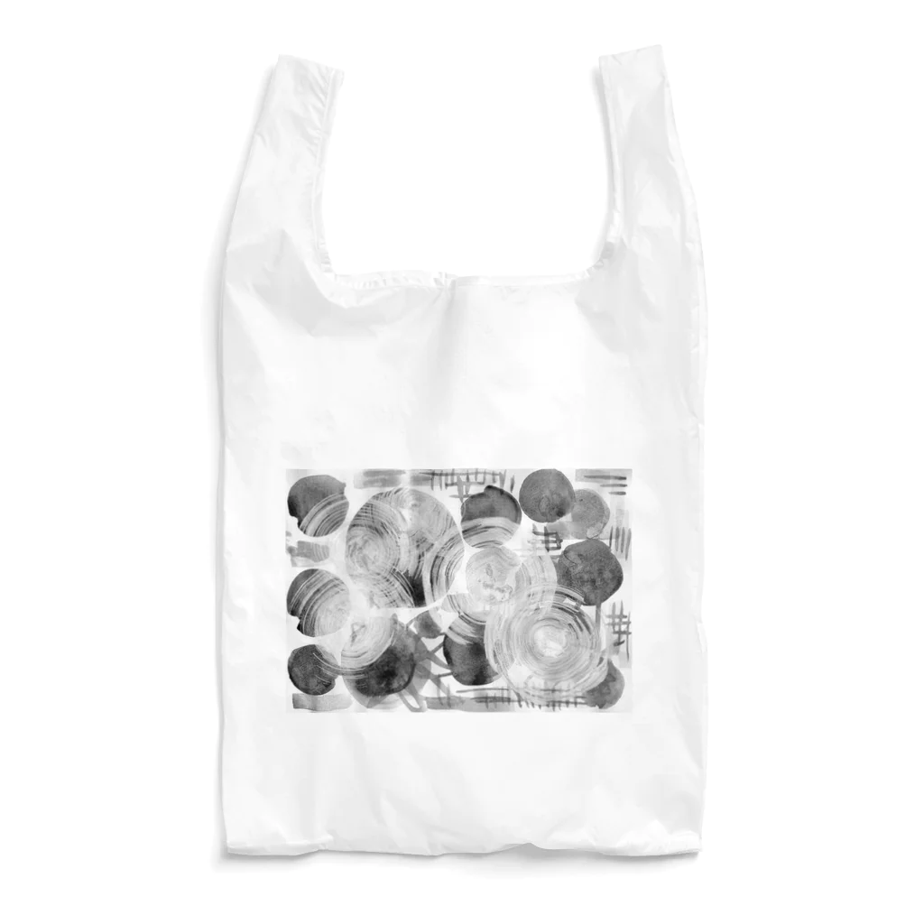 ＿---＿の集まる円　白 Reusable Bag