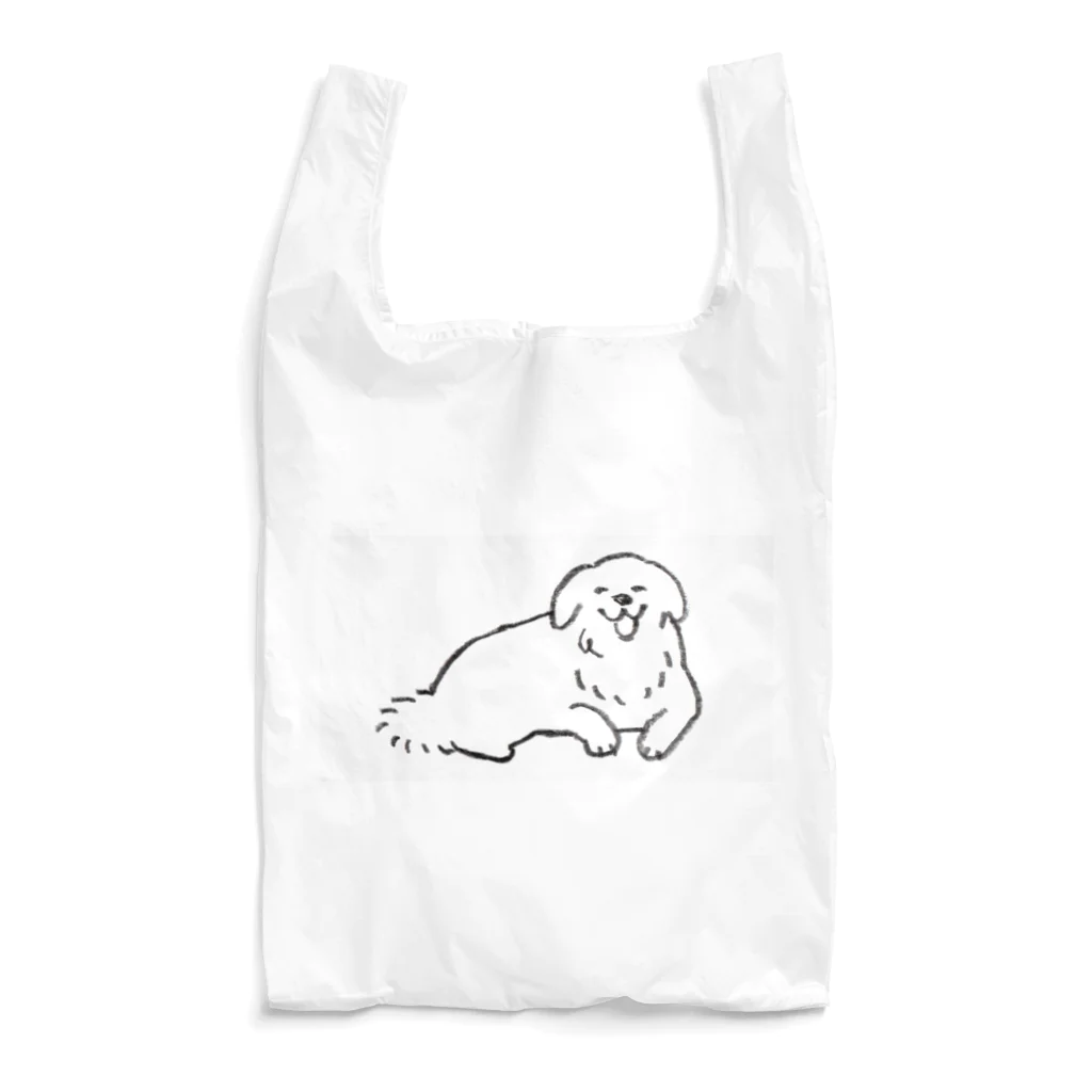 INU dayo SHOPのおすわりにっこりゴールデンレトリバー Reusable Bag