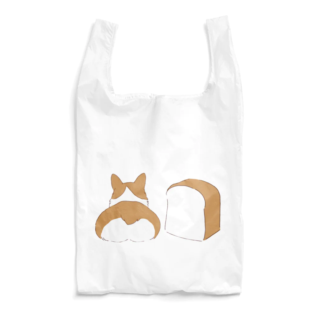 a i m yのコーギーと食パン Reusable Bag