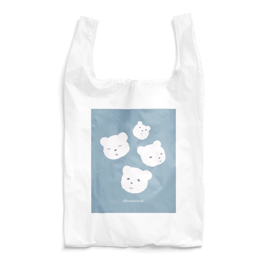 いちまいにまいのもくもくべあblue Reusable Bag