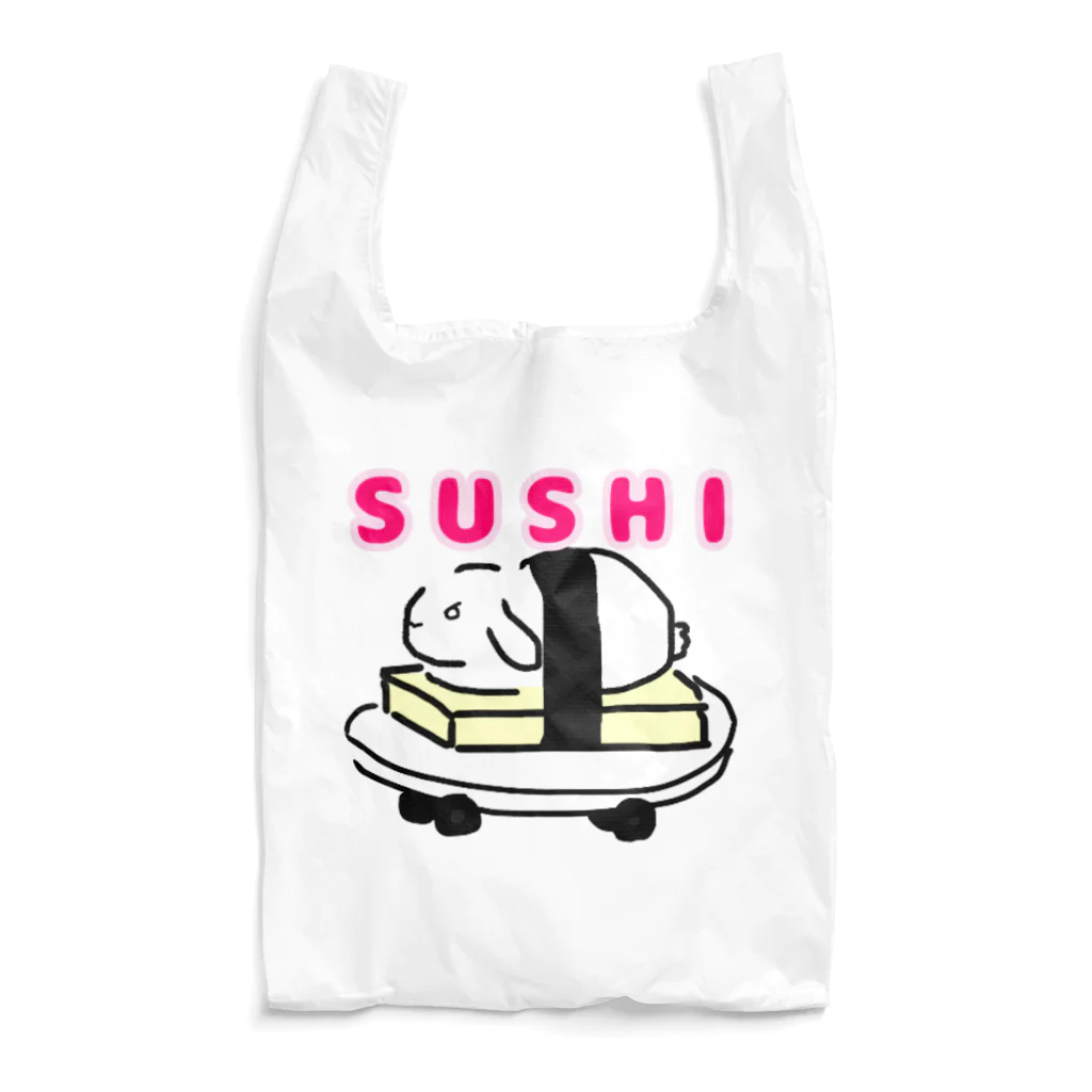 mamiwaのZooっと おんらいんSHOPのSUSHIうさぎ Reusable Bag