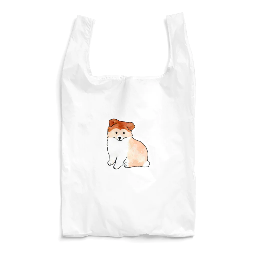 ずっこ（zucco.)のこいぬシェルティ（おすわり） Reusable Bag