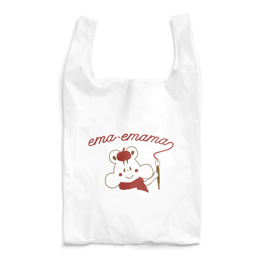 やたにまみこのema-emama『ぷくぷくリス ロゴ』 Reusable Bag