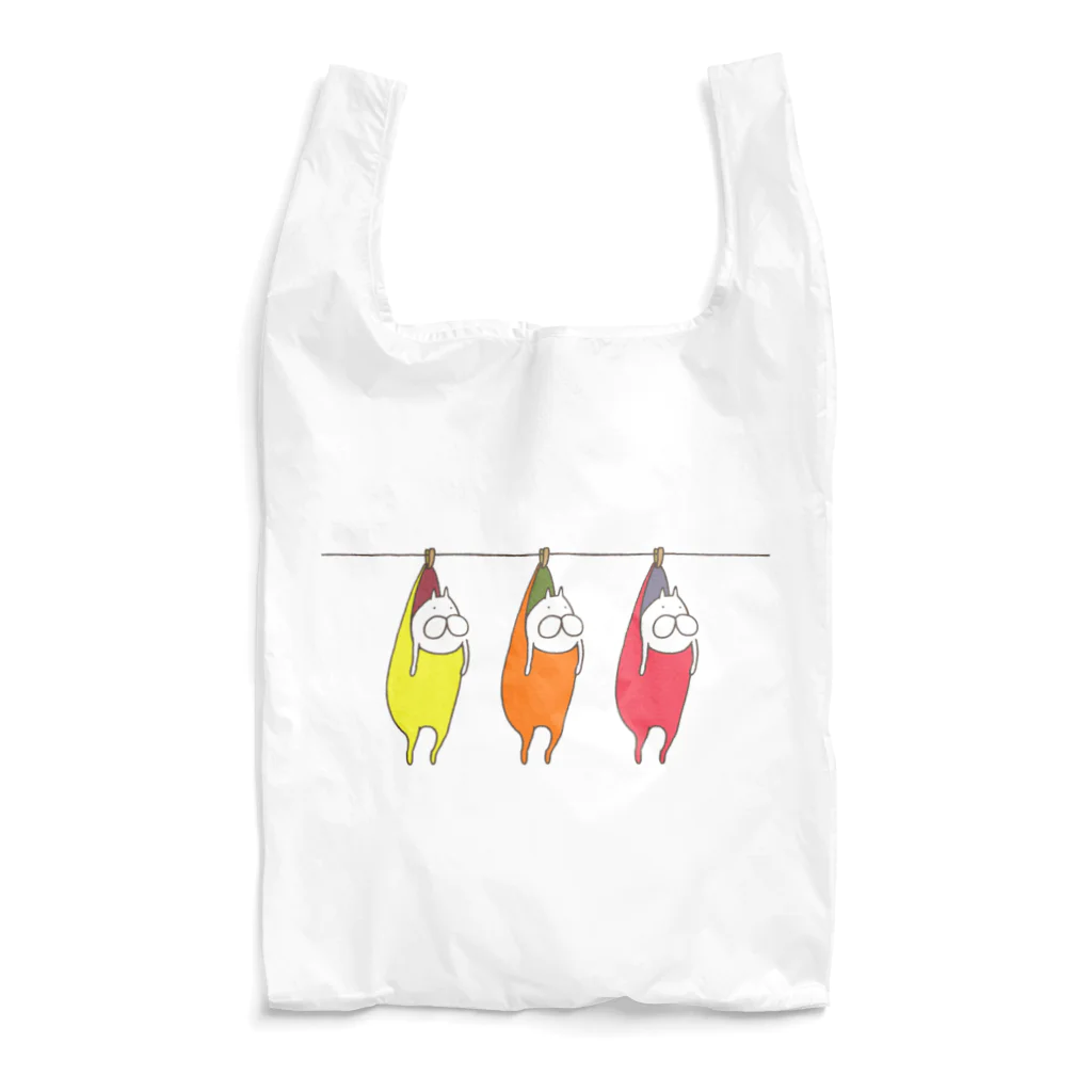 くらきち ONLINE SHOPのねこタイツの洗濯 スパイシー Reusable Bag