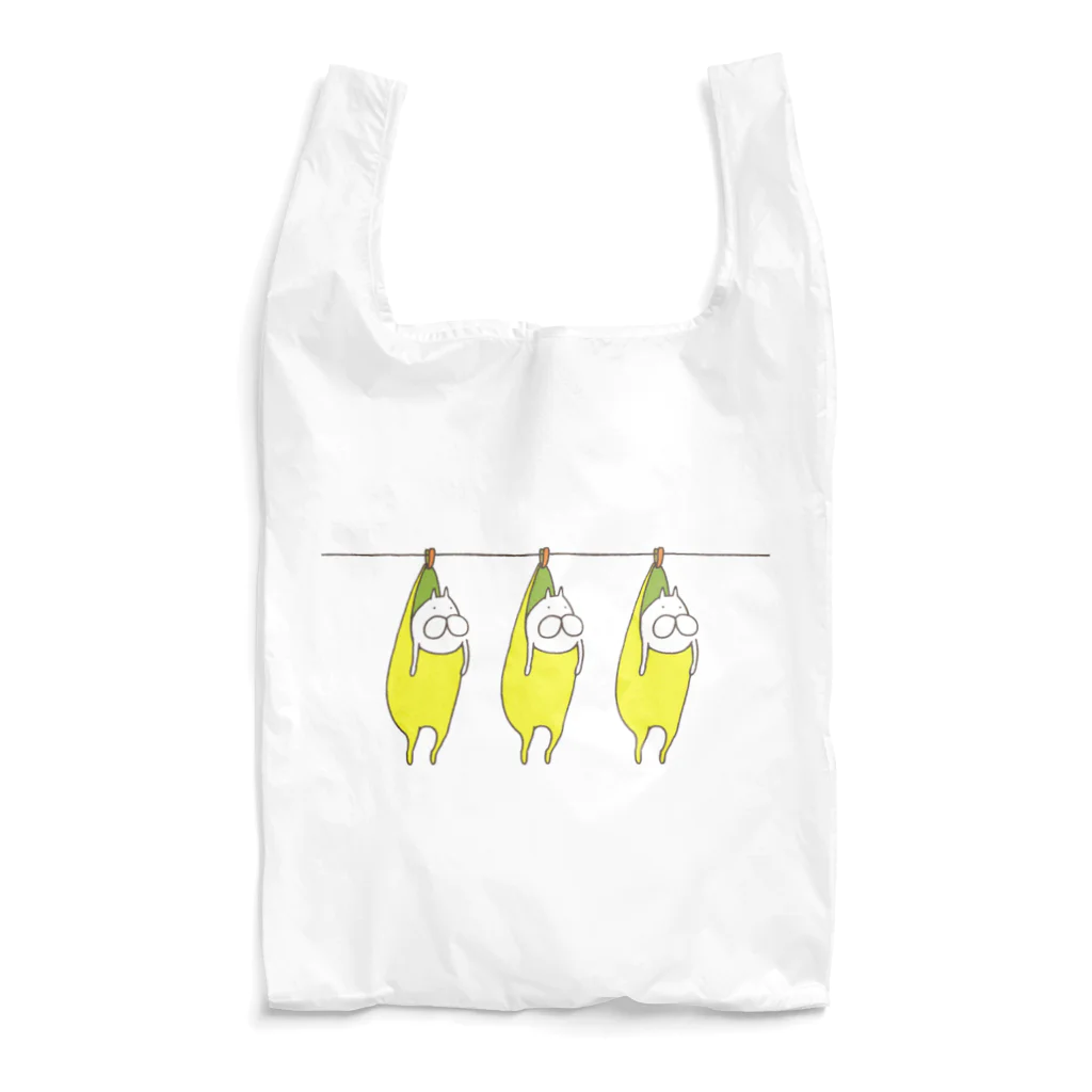 くらきち ONLINE SHOPのねこタイツの洗濯 バナナ Reusable Bag