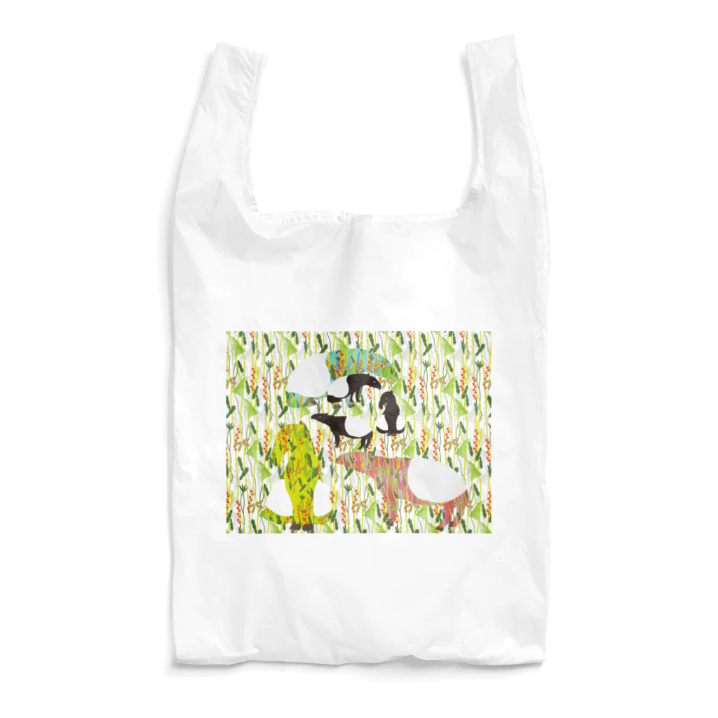 バクの森 〜マレーバクや動物イラストのグッズ 〜のバクの森シリーズ Reusable Bag