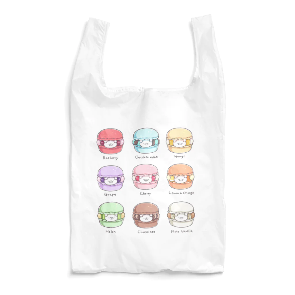 ちーくま by ふじたちさとのちーくマカロン Reusable Bag