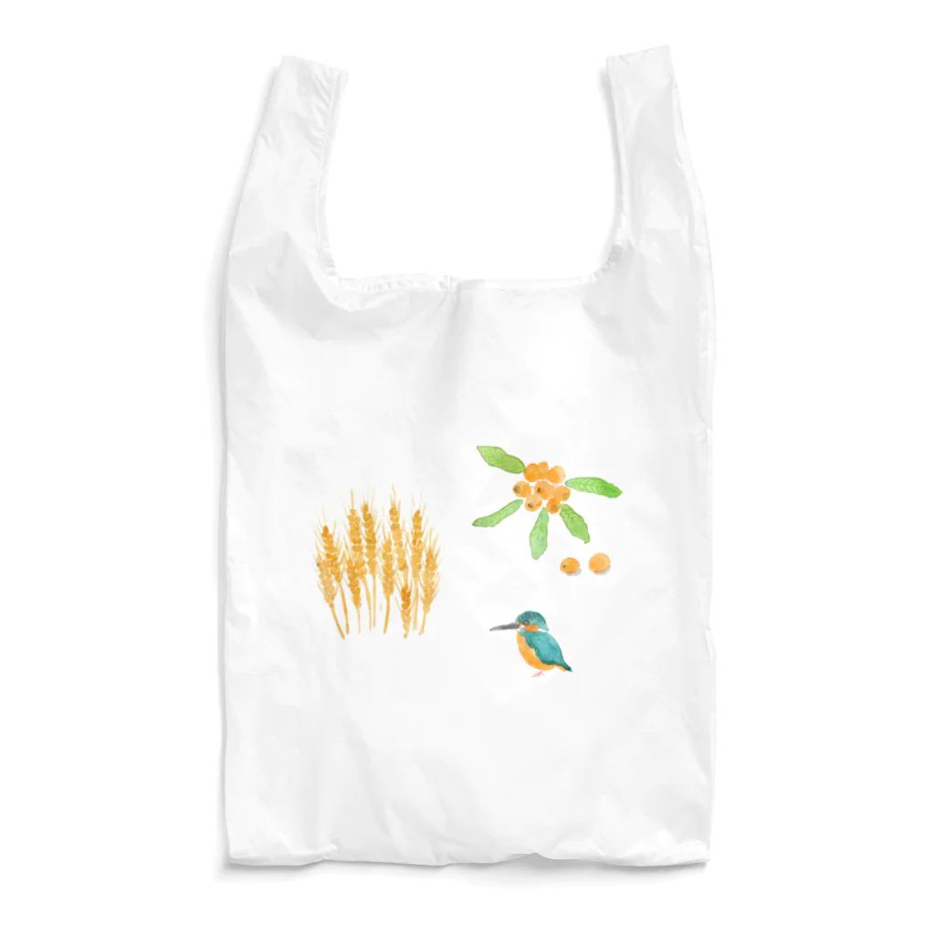 maitoの麦・枇杷・カワセミ Reusable Bag