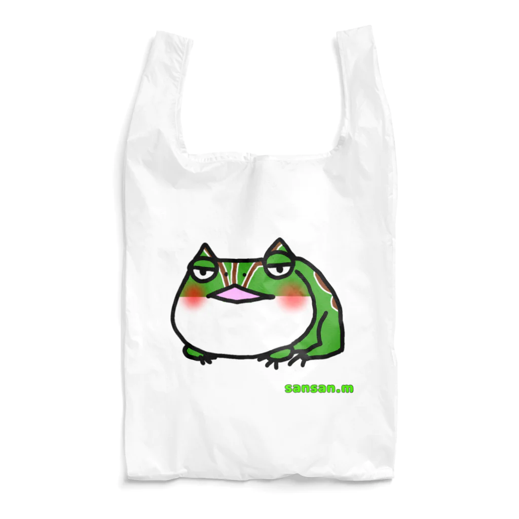 sansan-shopのくらんうぇるのつのがえる Reusable Bag