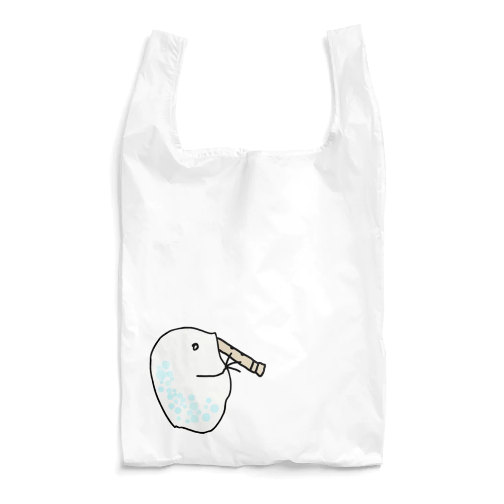 ダイナマイト87ねこ大商会の尺八を吹くミジンコ Reusable Bag