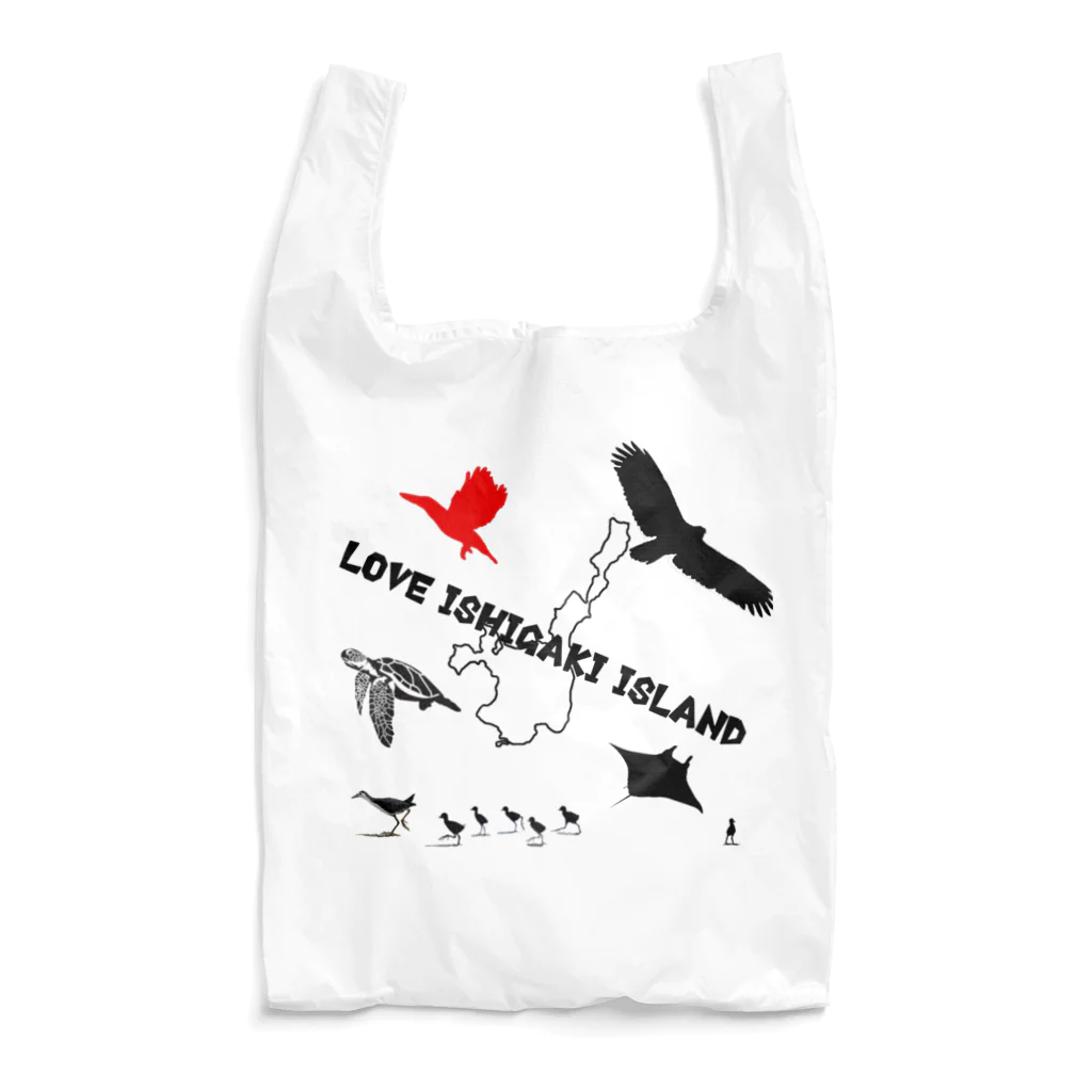 南ぬ楽園「ぱいぬらくえん」のLove ishigaki island 2 エコバッグ