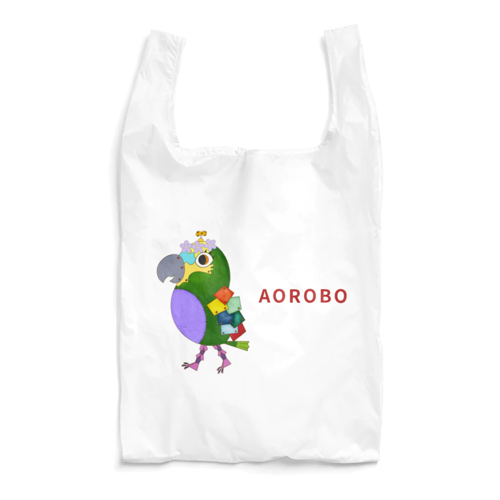 ねこぜや のROBOBO アオボウシインコ Reusable Bag