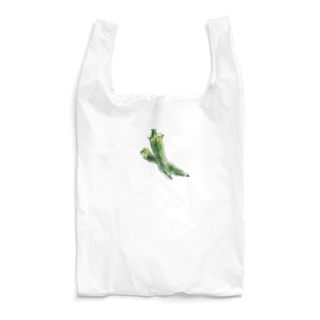 akane_art（茜音工房）のベジタブルバッグ（オクラ） Reusable Bag