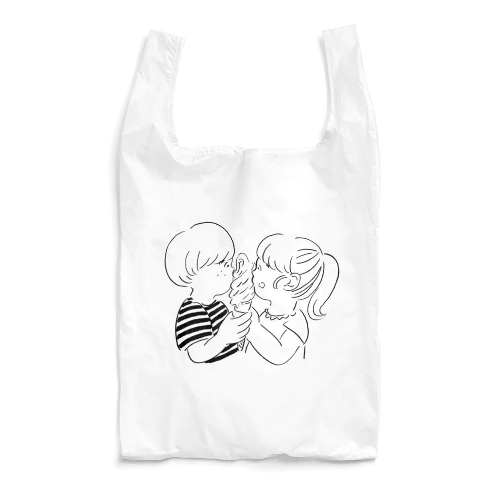 SUZURI de ぺこやのソフトクリームキッス Reusable Bag