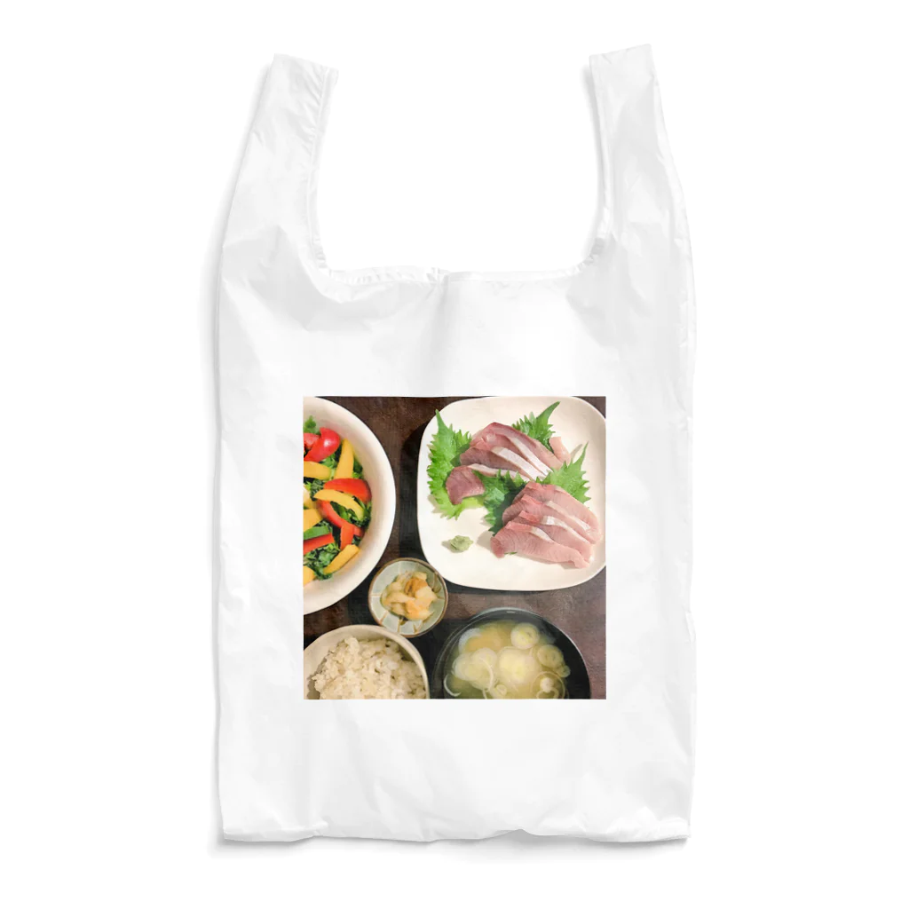 よかったらどうぞのイナダのお刺身定食デス Reusable Bag