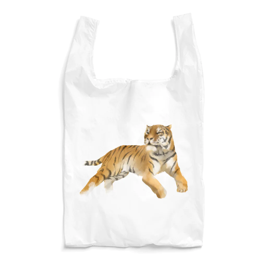 バクの森 〜マレーバクや動物イラストのグッズ 〜のAnimals シリーズ 〜アムールトラ〜 Reusable Bag