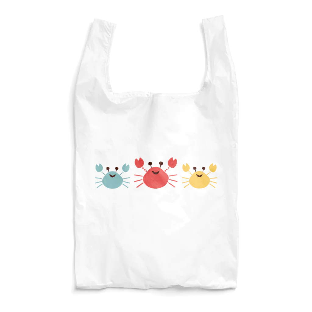 琥珀色に咲く花のカニパーティー Reusable Bag