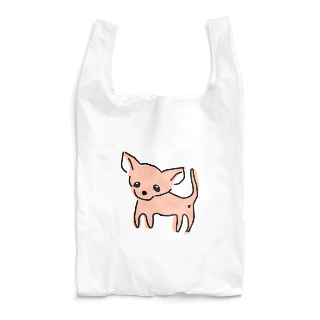 akane_art（茜音工房）のゆるチワワ（オレンジ） Reusable Bag