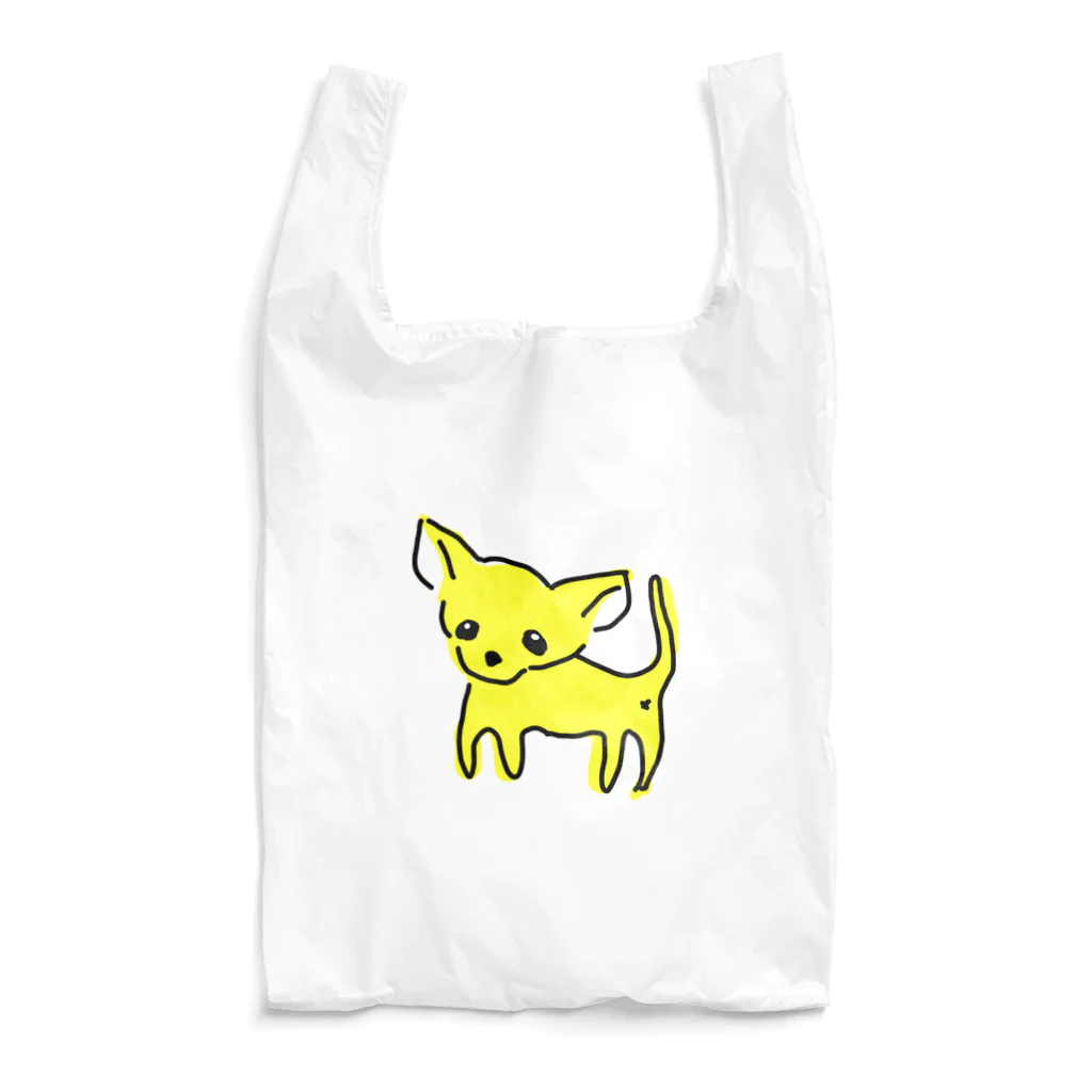 akane_art（茜音工房）のゆるチワワ（イエロー） Reusable Bag