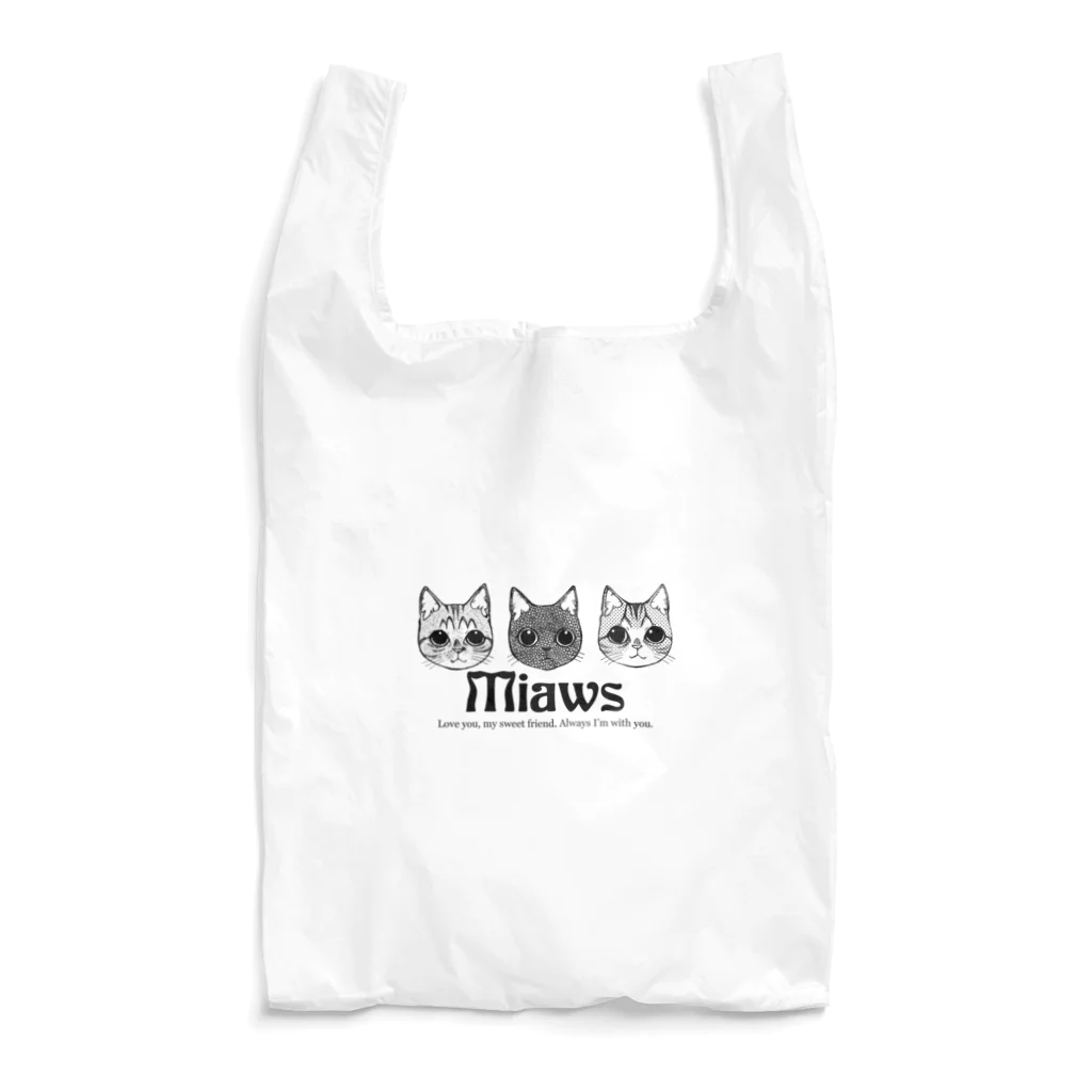Miaws Shopの3にゃんず その2 Reusable Bag