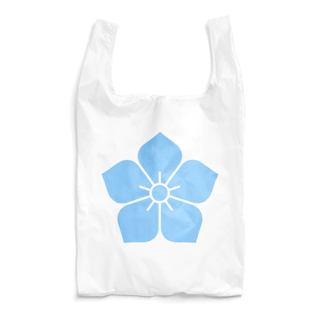 戦国神社 -戦国グッズ専門店-の明智光秀（水色桔梗紋） Reusable Bag