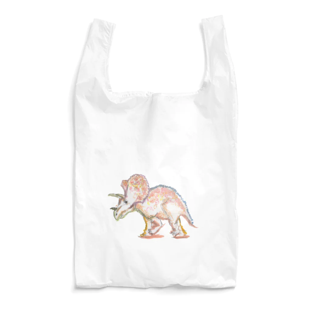 erichandmade × eric_joy_のからふるトリケラトプス君 Reusable Bag