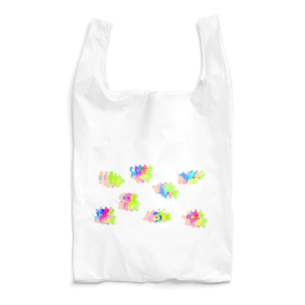 クアッカワラビーくんの日常＆あしゆびふれんず公式グッズのゆるあしゆびふれんず色収差 Reusable Bag