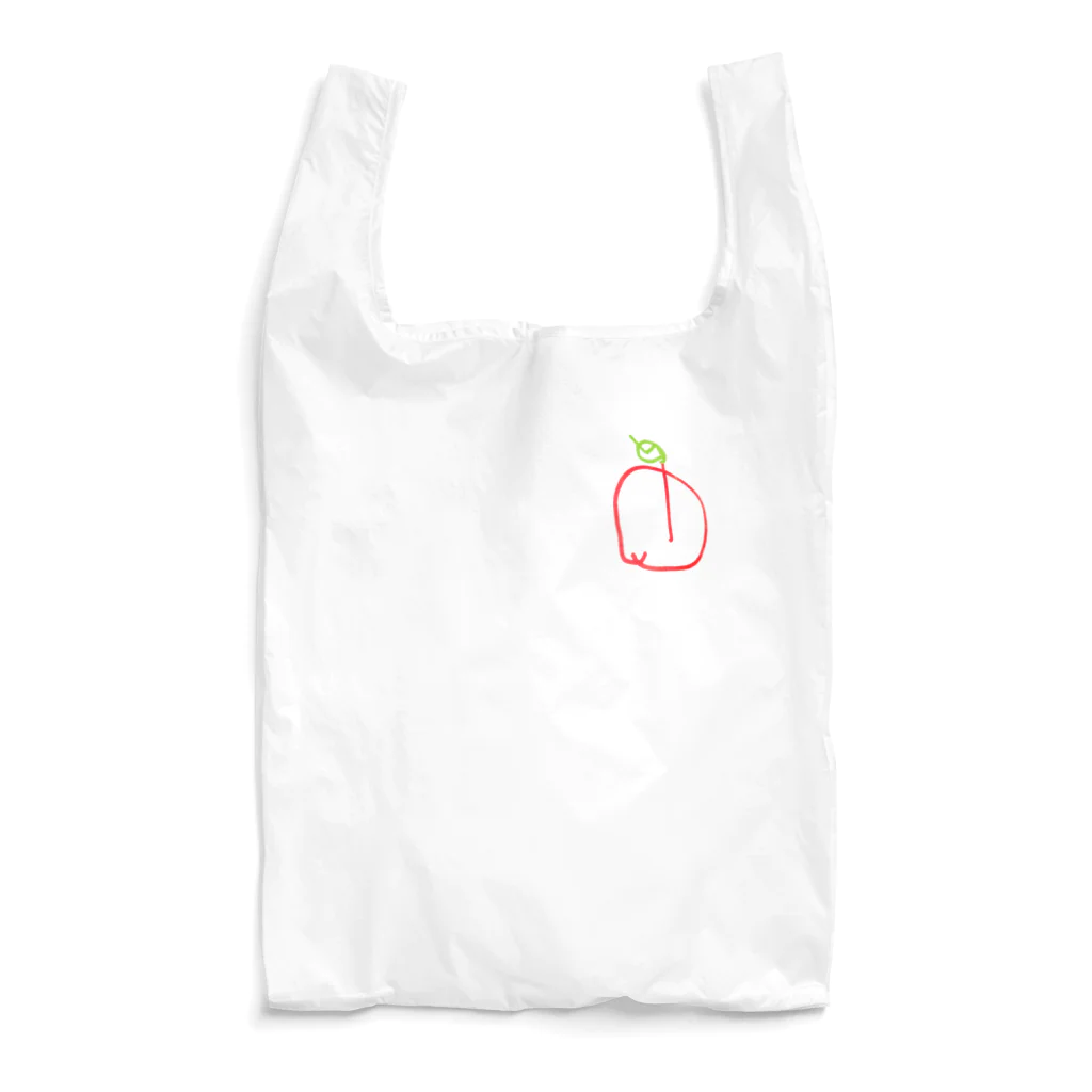 K.tskdの2歳の描いたリンゴ Reusable Bag