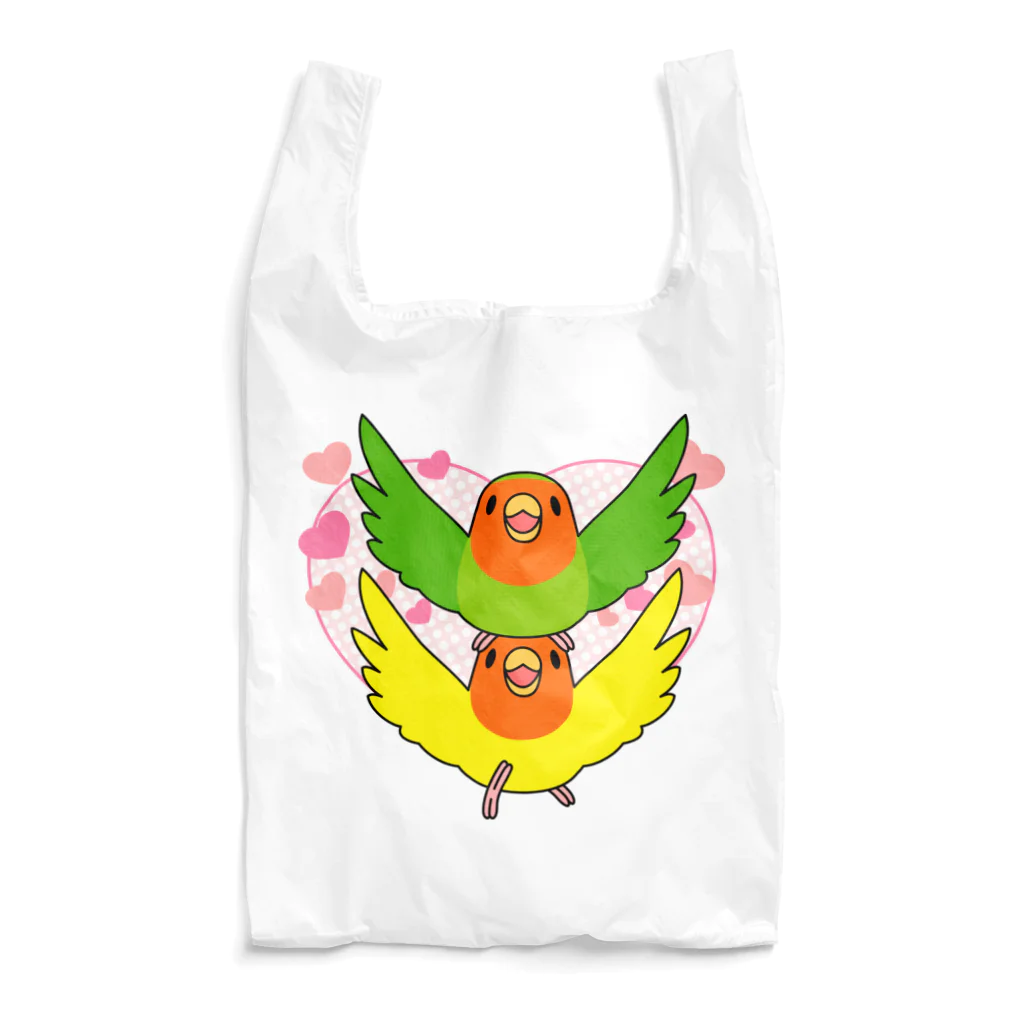 まめるりはことりのラブリーコザクラインコ【まめるりはことり】 Reusable Bag