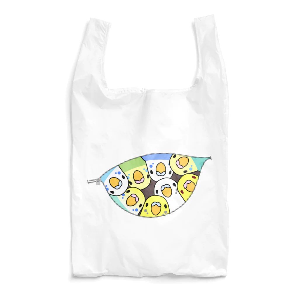 まめるりはことりの三密です！むちむちセキセイインコさん【まめるりはことり】 Reusable Bag