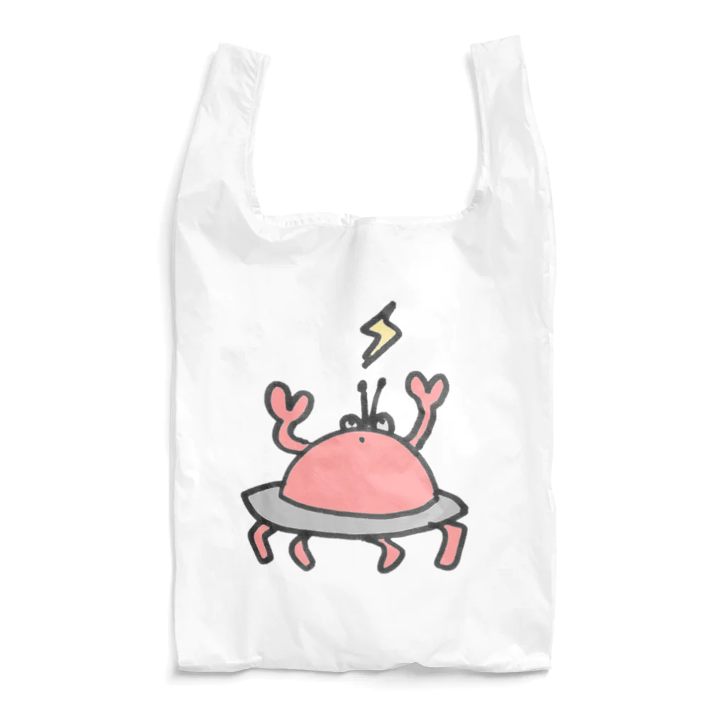 どろん堂のカニUFO カラー Reusable Bag