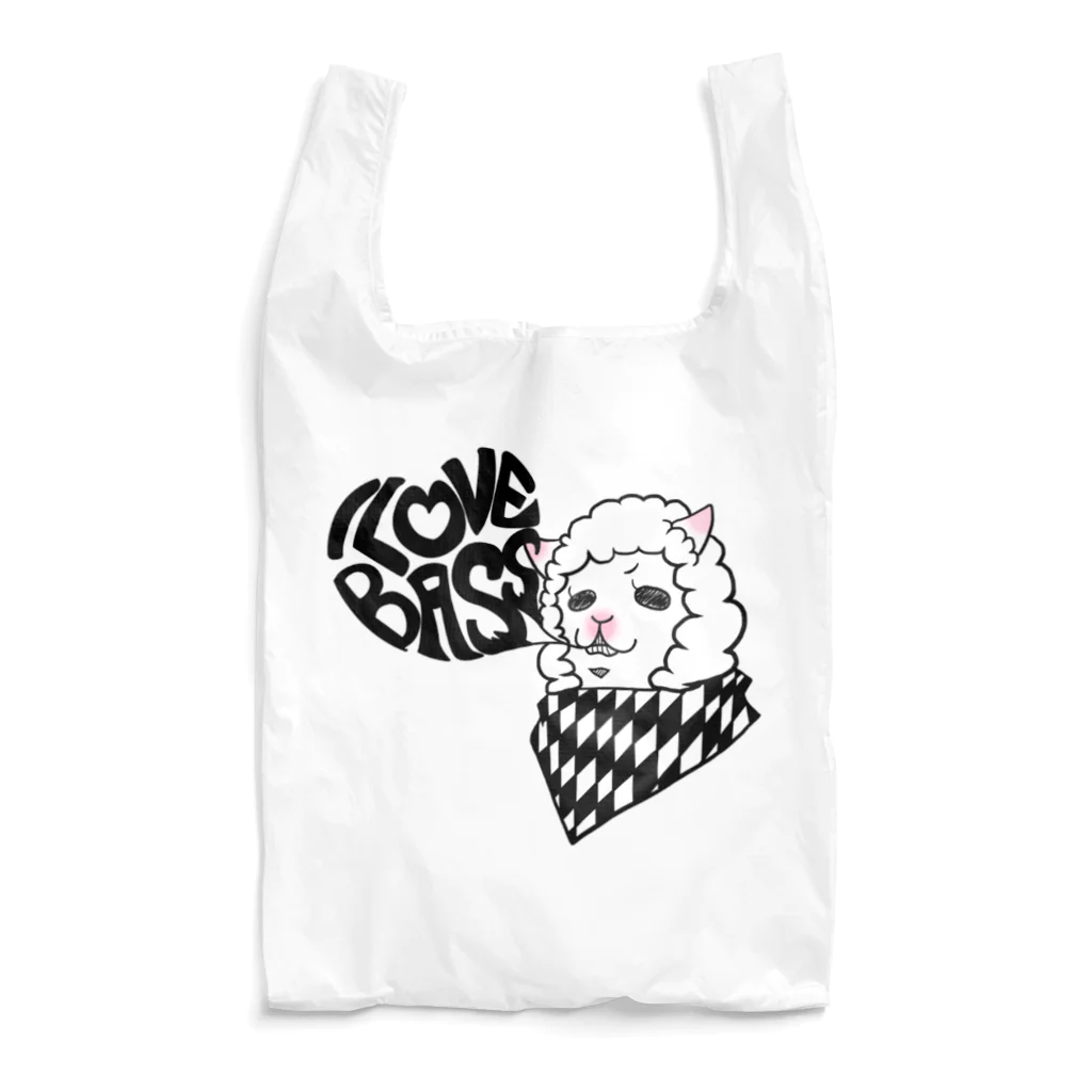 桃原のI LOVE BASS アルパカ Reusable Bag