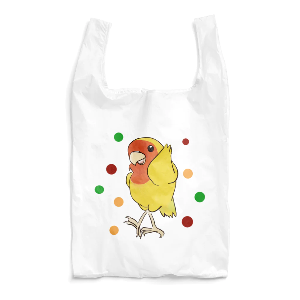 インコグッズのお店　ラブバード亭のコザクラインコ（ダンシング・アフリカンバージョン） Reusable Bag