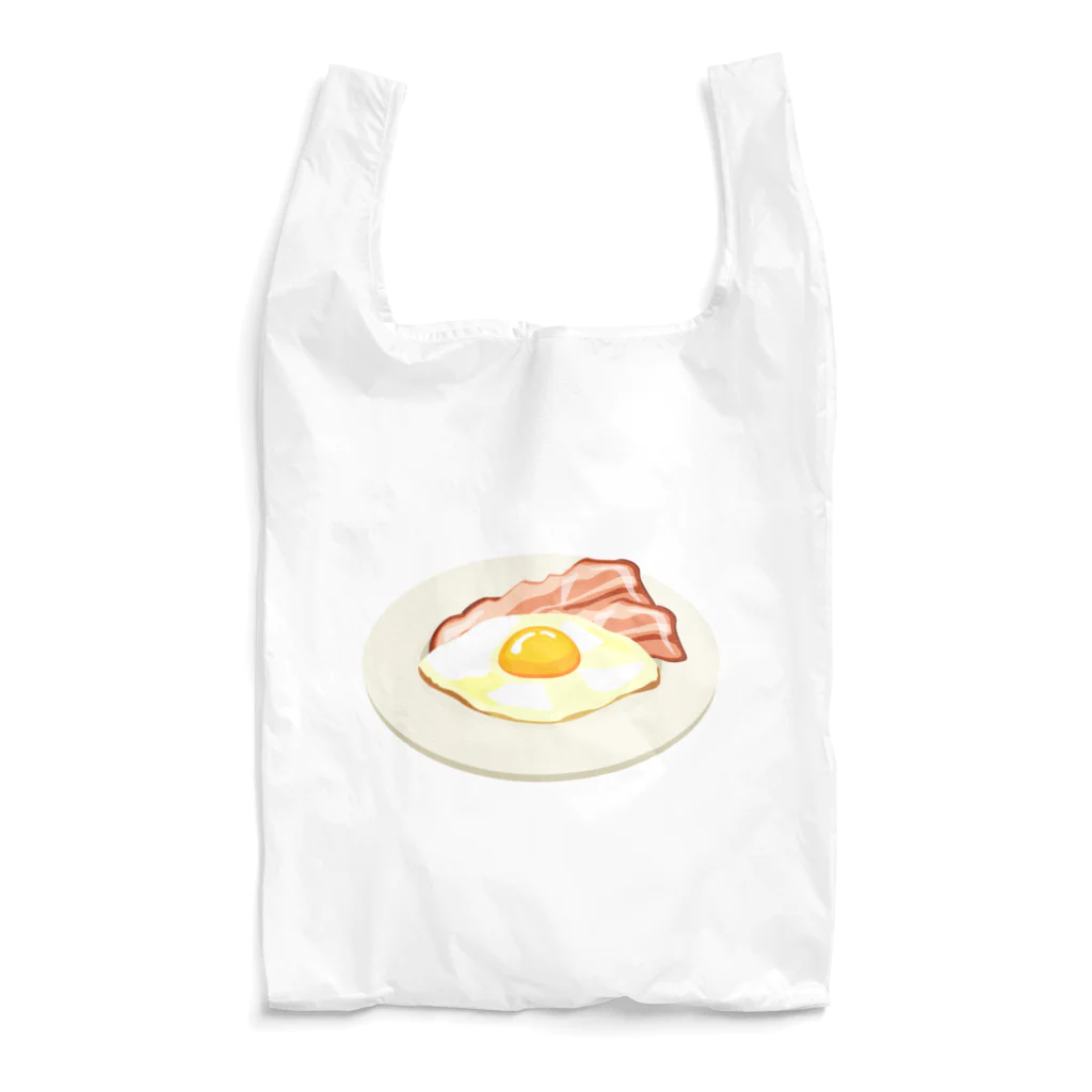 きょうの朝ごはんのベーコンエッグ Reusable Bag