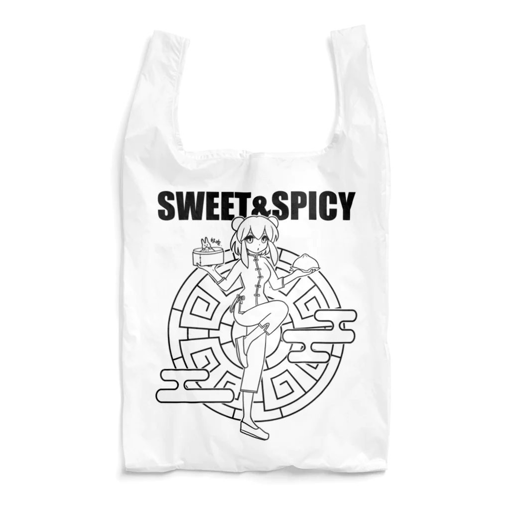 SWEET＆SPICY 【 すいすぱ 】ダーツの好吃。（美味しいよ）　ロゴ有 エコバッグ