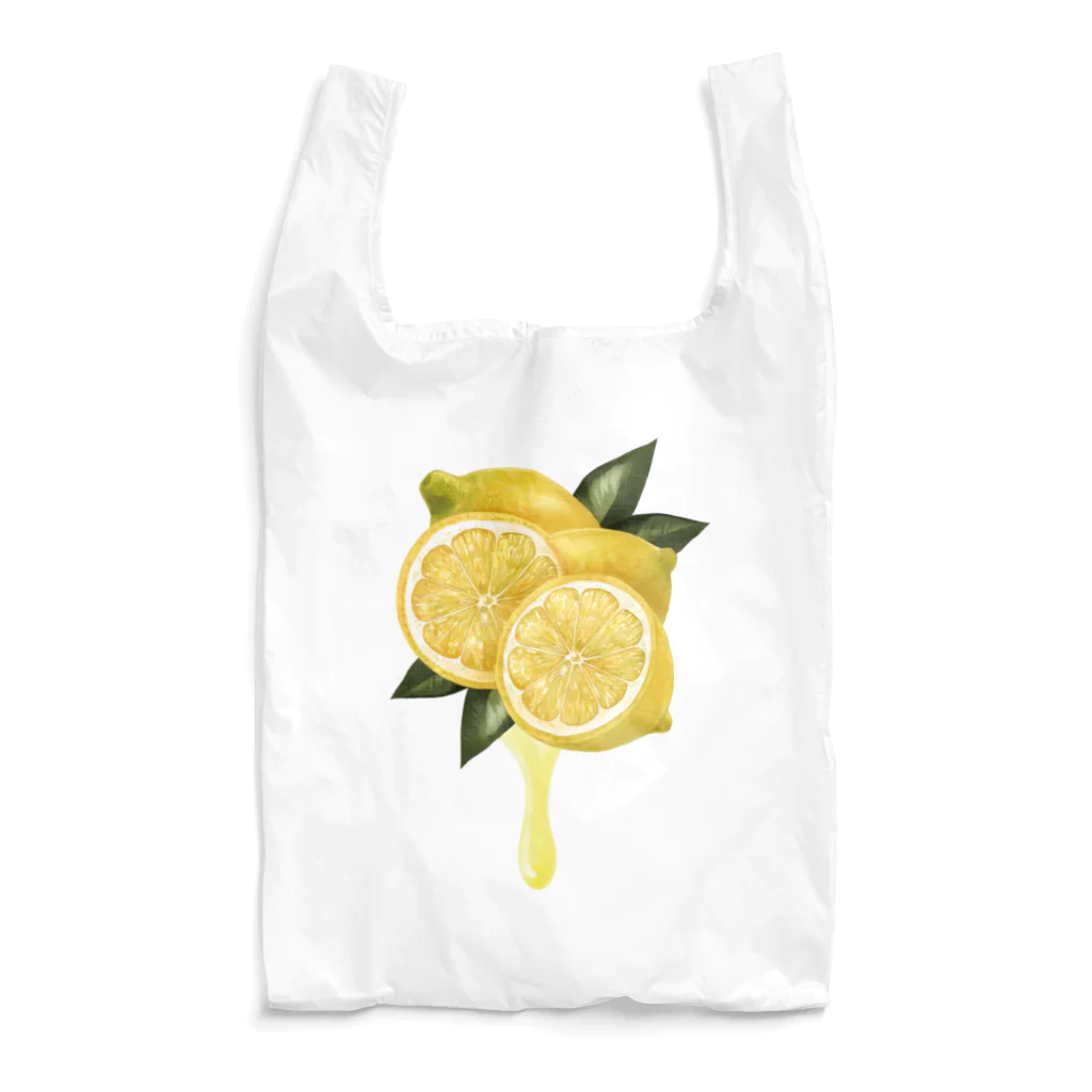 カワウソとフルーツの【forseasons】レモン Reusable Bag