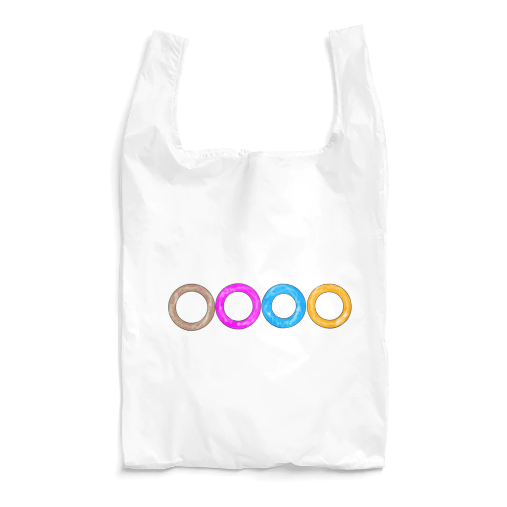 のぶ製作所兼販売店のカラフルドーナツ Reusable Bag