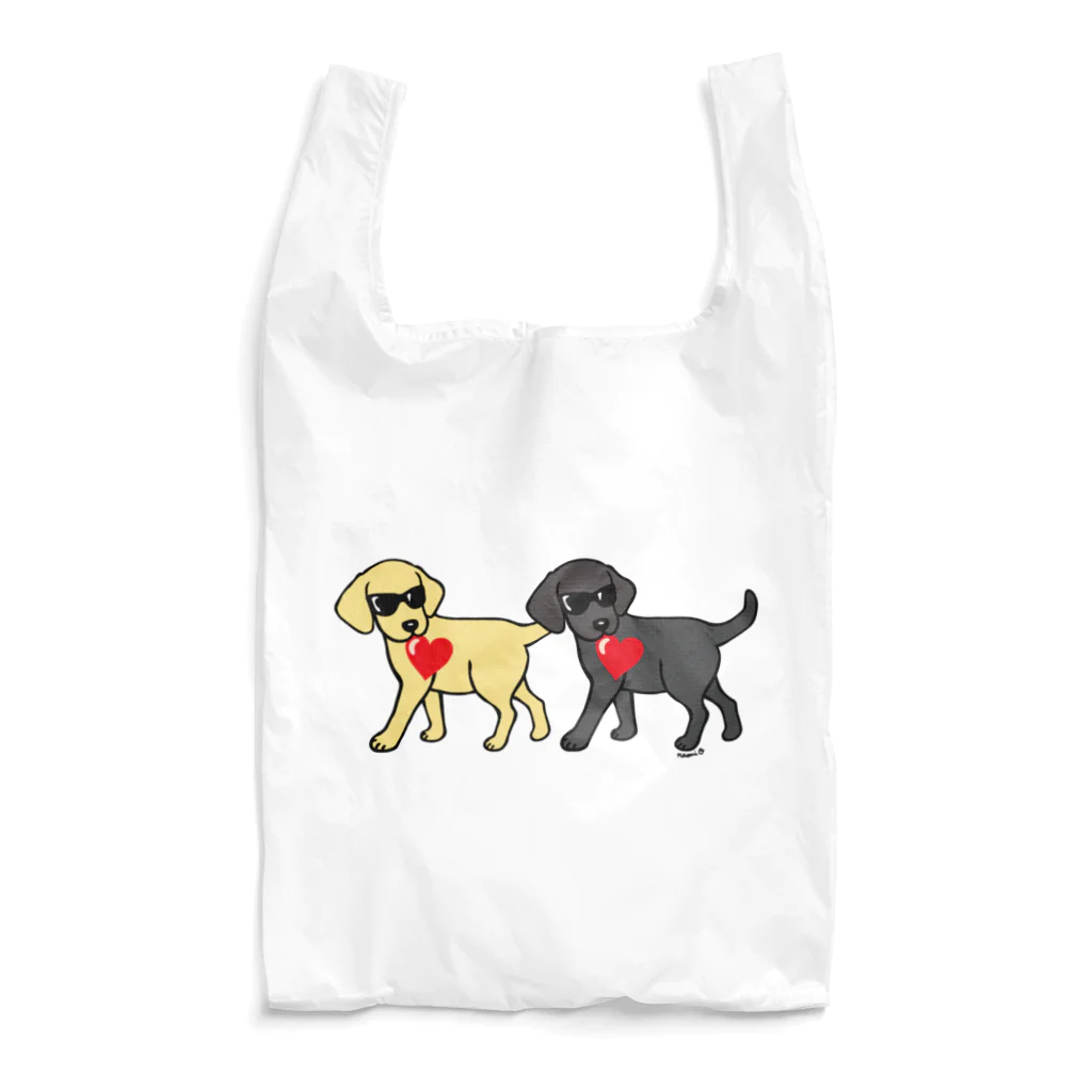 ハッピー・ラブラドールズの愛を運ぶラブラドール Reusable Bag