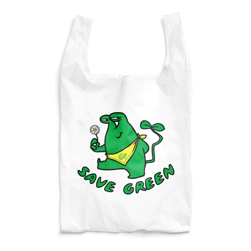 おうりょうじのグリーンモンスター Reusable Bag